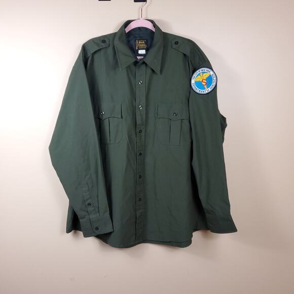 Park Coats Button Front Lightweight Jacket in Green Size XL Long - Picture 1 of 10